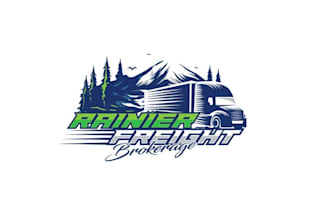 design unique international trucking business logo