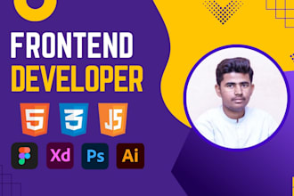 do figma to html psd to html xd to html front end developer