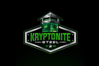 design inspirational stylish kryptonite steel logo