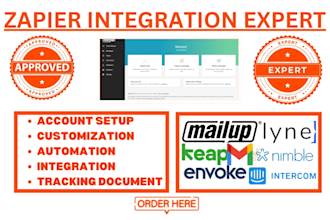 do nimble keap gmass gmail envoke intercom lyne ai maillup zapier integration