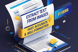extract text from images, scanned documents, and format it