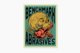 design high definition attractive sticker brand logo