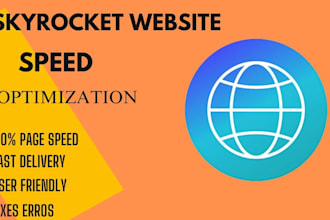 speed optimize and secured your website to improve your  performances page speed