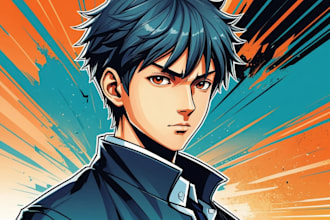 draw digital illustrations in manga or comic style