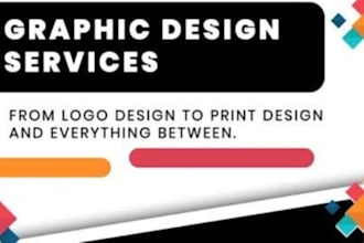 create any graphics logo design any cover photo design banner design 3d photo de