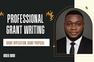 do grant writing, proposal, grant application business plan
