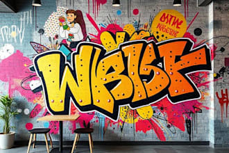 design wall art, decal, mural, graffiti for your business