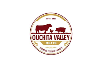 design aesthetics retail meat market logo