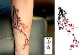professionally design your floral tattoo
