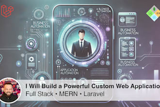 build a powerful custom web application full stack laravel