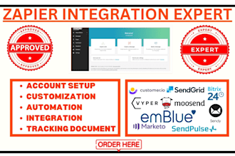 zapier cleverreach sendy marketo moosend sendpulse sendgrid bitrix24 integration