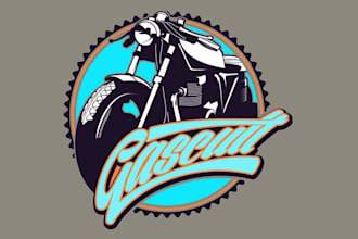 design suitable pictorial wrenches motorcycles logo