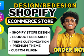 design shopify ecommerce website, redesign, revamp edit clone dropshipping store