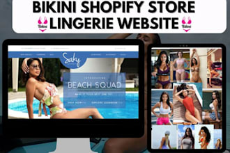 design 7 figure bikini shopify store adult store bikini website lingerie website