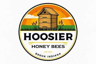 design important creative honey bee business logo