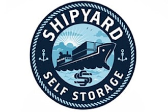 design beautiful shipping container storage yard logo