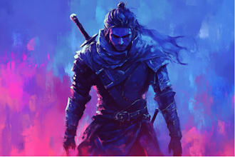do a dnd and d and d character art illustration for you