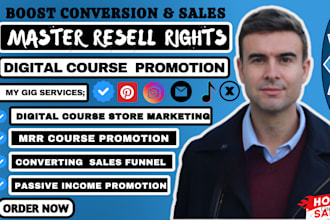 boost your digital products sales with master resell rights course promotion