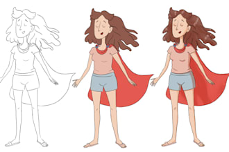 design quick character sketch, sticker, cartoon, anime, stylized