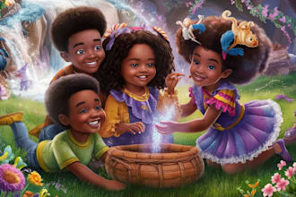 do african american children story book illustrations