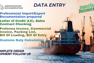 do import and export documentation and lc follow up