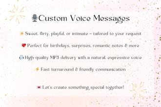 record a unique voice message for birthdays, holidays, or any occasion
