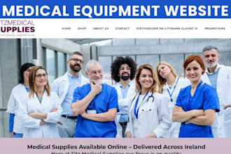 design medical equipment shopify store medical equipment website medical store