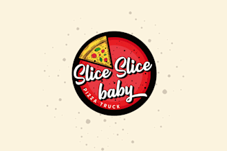 design a custom modern and creative pizza restaurant logo