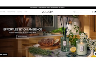 design sleek candle website candle shopify store scented candle dropshipping