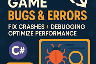 fix bugs and errors in your unity game