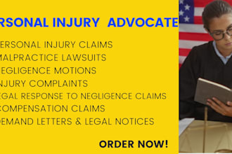 be your personal injury lawyer to draft malpractice and negligence lawsuit