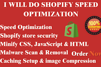 do shopify website speed optimization, website speed boost, website security