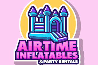 design cute a party rentals logo