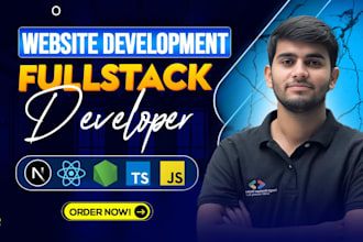 build high quality responsive website with nextjs react asa fullstack developer