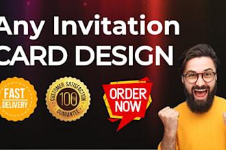 design custom invitation cards for any event