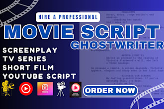 adapt movie script writing screenplay TV pilot feature short film scriptwriter