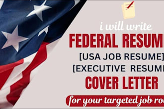 write a professional federal resume, usajobs and resume writing