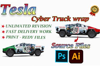 create  vehicle wrap design, van wrap design, car wrap design, truck wrap