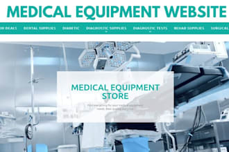 design medical equipment shopify store medical ecommerce website medical webste