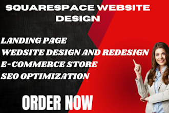 build squarespace website dquatespace landing page design wix website