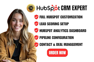 be your hubspot CRM expert do full setup of hubspot CRM for marketing agency