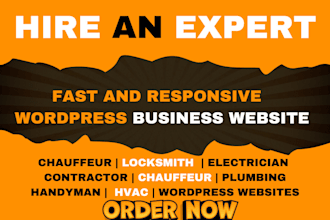 design solar panel website, locksmith website, handyman and construction website