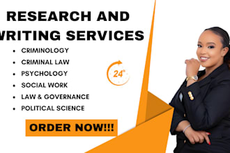 professionally take on psychology, criminology, criminal law, and social work