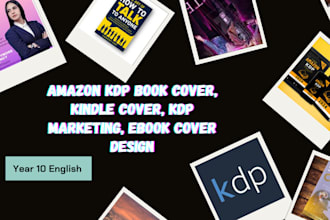 design amazon KDP book cover, kindle cover, KDP marketing, ebook cover design