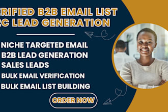 do niche targeted verified email list, b2b, bulk email list, d2c lead generation