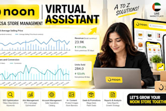 be your noon uae and ksa virtual assistant and store manager
