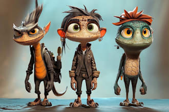 design a original characters, cartoons and caricatures
