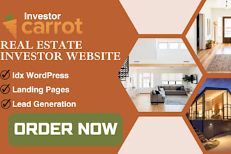 build real estate investor carrot website landing page website