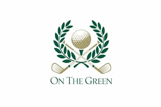 do professional golf logo design for your brand