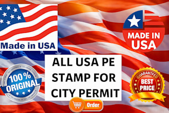 do structural engineer, california, colorado, delaware, pe stamp for city permit